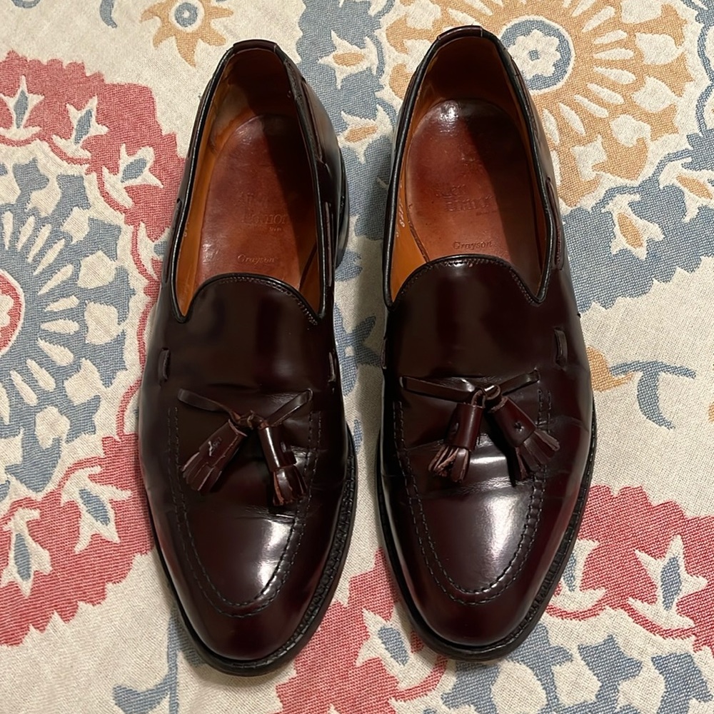 Allen Edmonds Grayson tasseled loafers, size 8.5